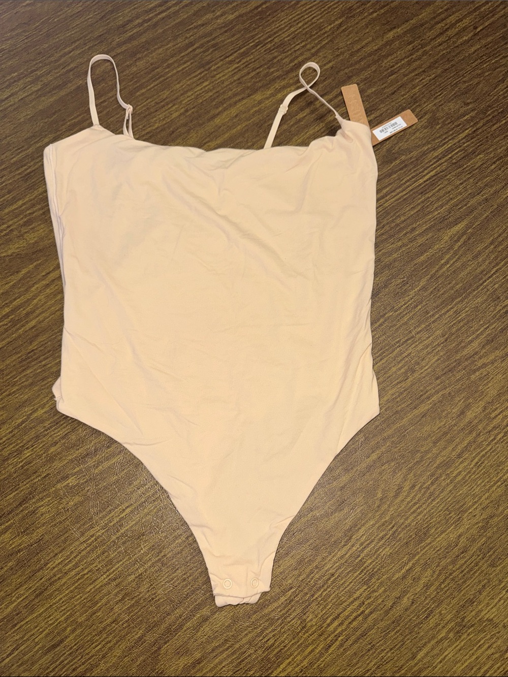 SKIMS Pale Nude Seamless Strap Bodysuit
